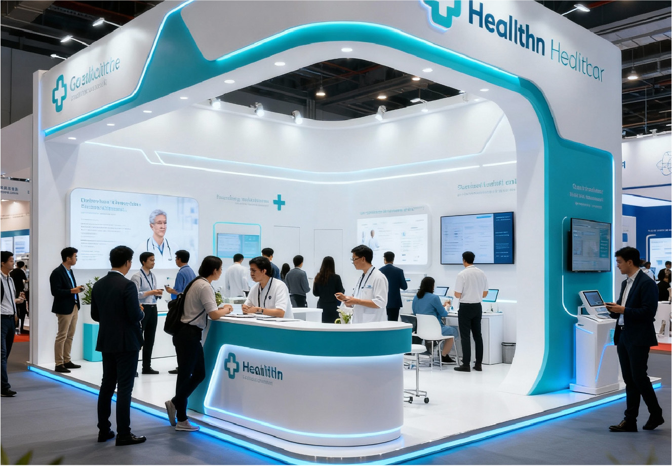 Promotional events. Congress exhibition stand